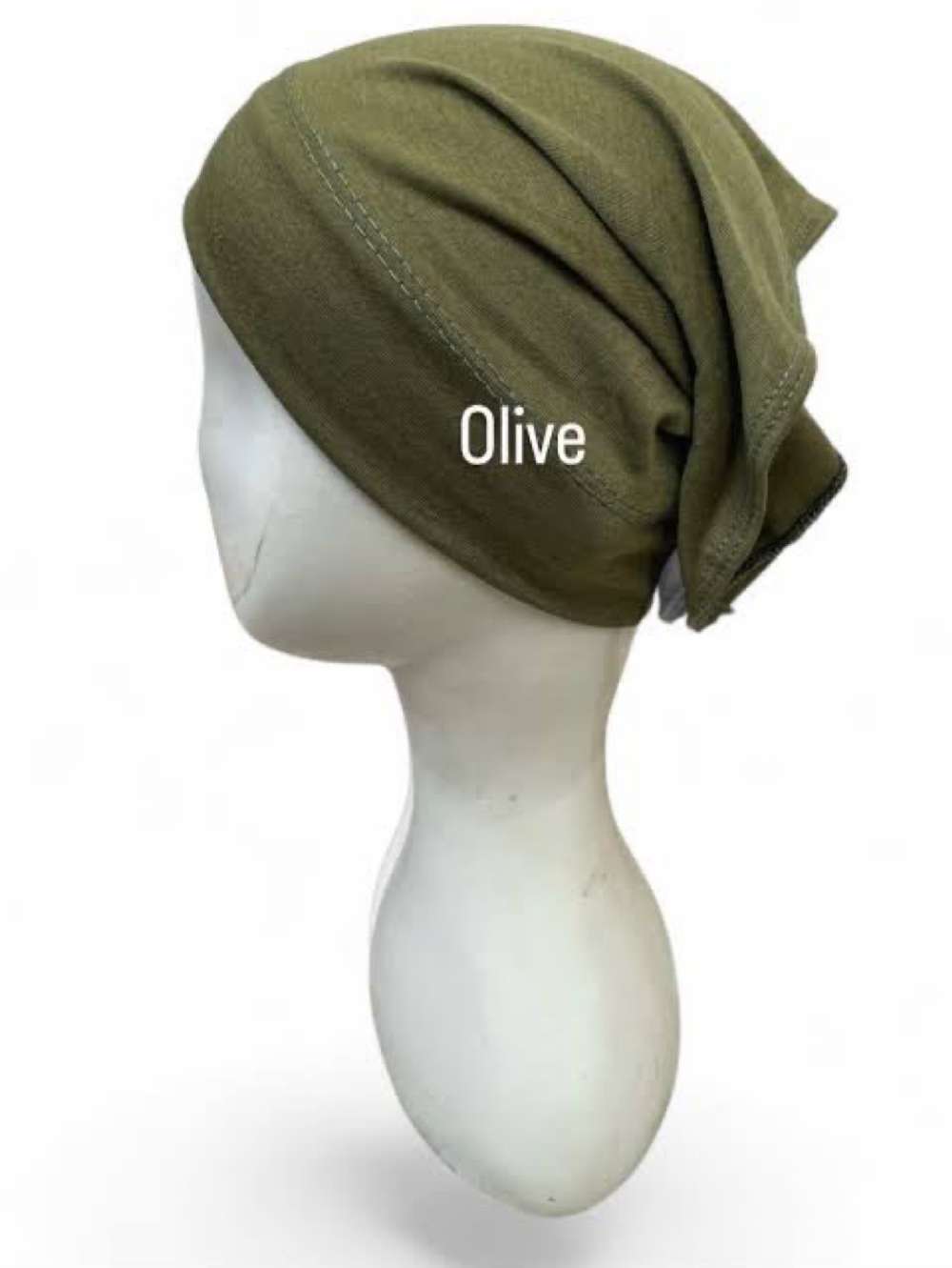 Under-Hijab Tube Caps in Olive
